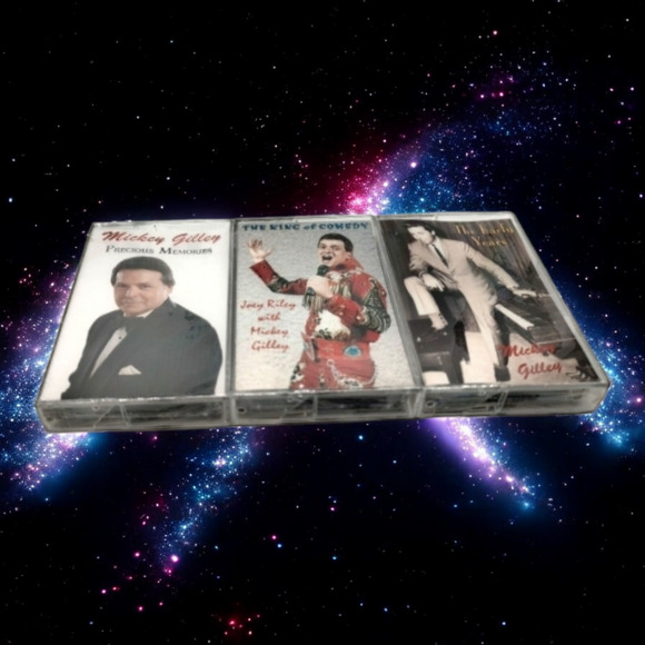 Trio Tape Cassettes Mickey Gilley - King of Comedy, Precious Moments, Early Yrs - Picture 1 of 5